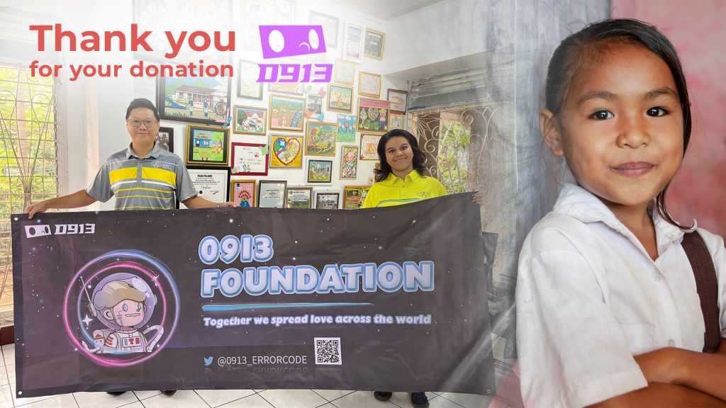 NFTs for Good Causes: The 0913 Foundation Donates to Happy Hearts Indonesia!
